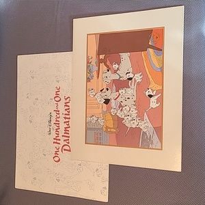 Disney Store 1999 Disney Lithograph Collection One Hundred and One Dalmatians